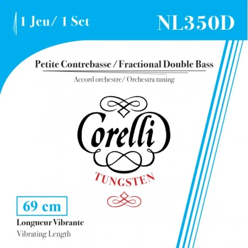 Jeu Corelli Tungsten NL350D Petite Contrebasse Diapason 69cm Dernier Modèle